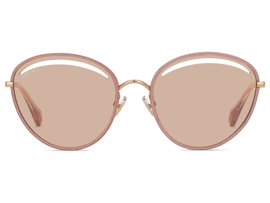 Jimmy Choo  Round sunglasses - MALYA/S Nude Glitter