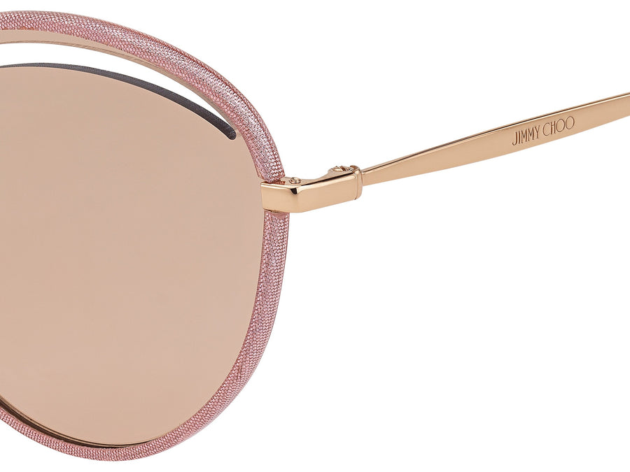 Jimmy Choo  Round sunglasses - MALYA/S Nude Glitter