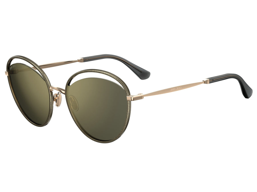 Jimmy Choo  Round sunglasses - MALYA/S Gold Glitter Grey