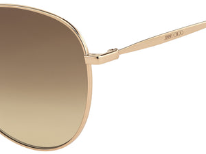 Jimmy Choo  Aviator sunglasses - ABBIE/G/S Gold Havana