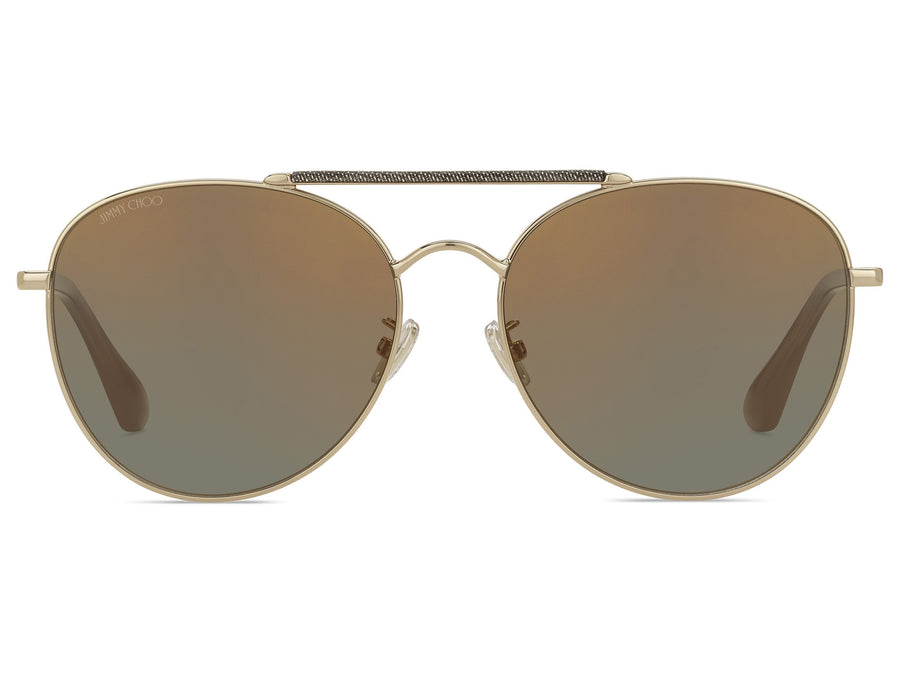 Jimmy Choo  Aviator sunglasses - ABBIE/G/S Gold Glitter Grey