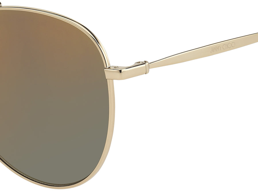 Jimmy Choo  Aviator sunglasses - ABBIE/G/S Gold Glitter Grey