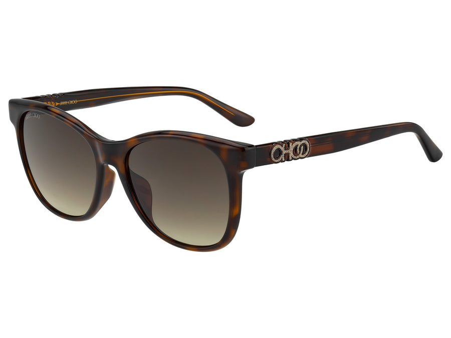 Jimmy Choo  Cat-Eye sunglasses - JUNE/F/S Havana