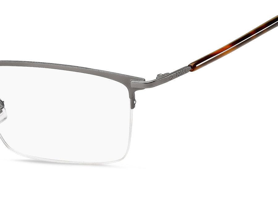 Fossil  Square Frame - FOS 7064 Matte Ruthenium