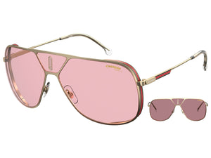 CARRERA  Square sunglasses - CARRERA LENS3S Gold Pink