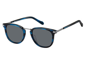 Fossil  Round sunglasses - FOS 2099/G/S Blue Horn