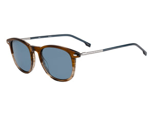 BOSS  Round sunglasses - BOSS 1121/S BROWN HORN