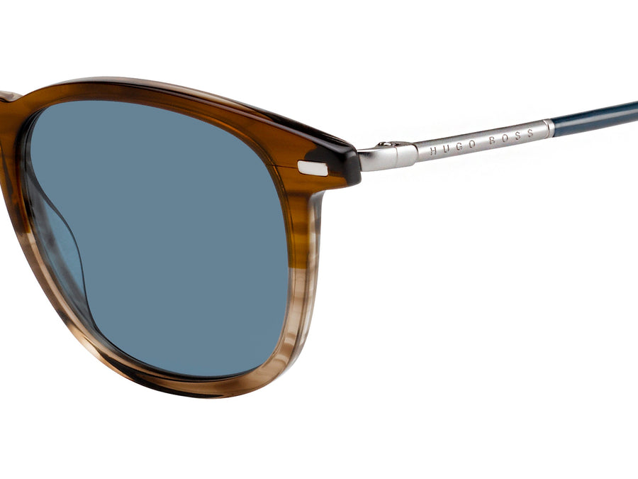 BOSS  Round sunglasses - BOSS 1121/S BROWN HORN