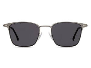 BOSS  Round sunglasses - BOSS 1122/S MATTE RUTHENIUM