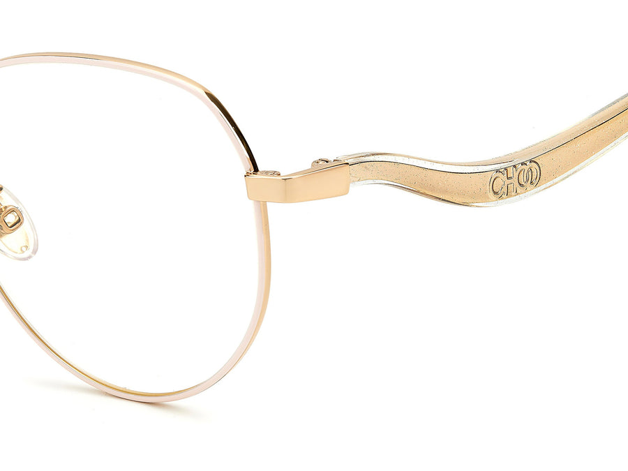 Jimmy Choo  Round Frame - JC260/G Gold Pink