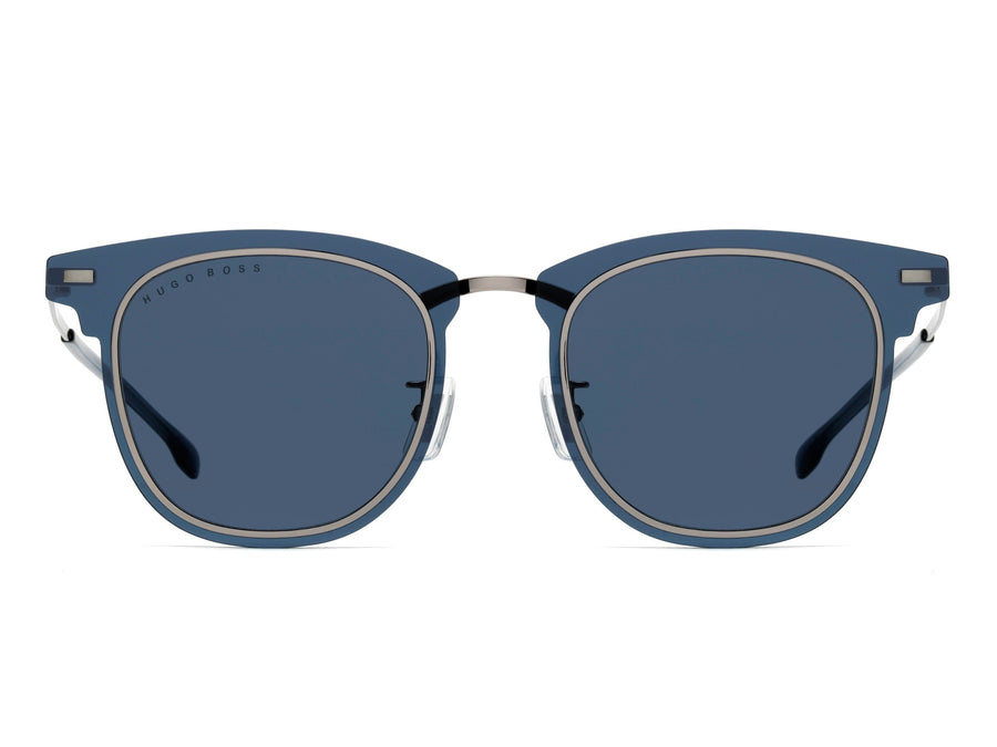 BOSS  Square sunglasses - BOSS 1144/F/S RUTHENIUM BLUE