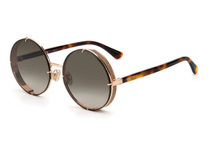 Jimmy Choo  Round sunglasses - LILO/S Gold Copper