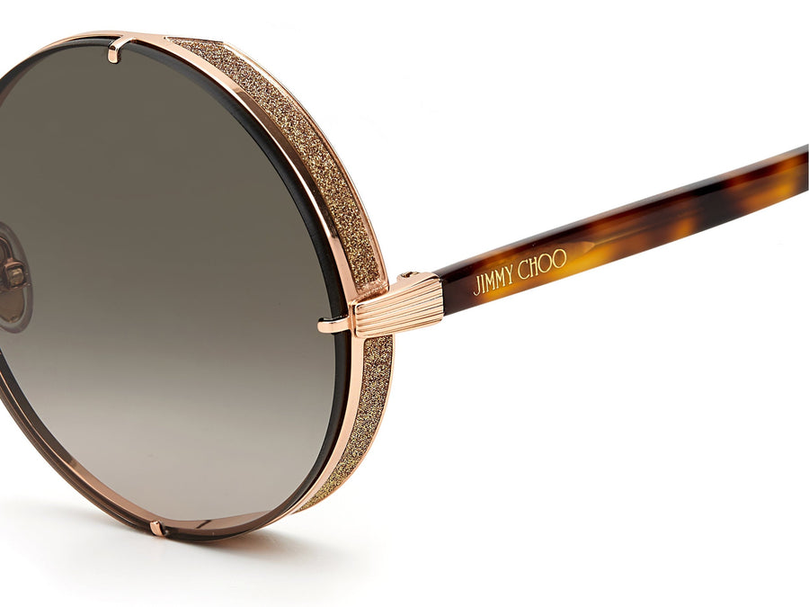 Jimmy Choo  Round sunglasses - LILO/S Gold Copper