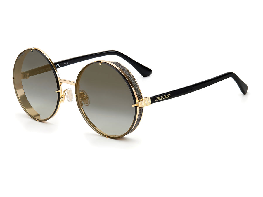 Jimmy Choo  Round sunglasses - LILO/S Gold Black