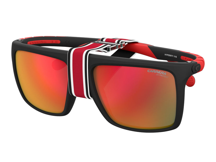 Carrera  Square sunglasses - HYPERFIT 11/S Matte Black Red