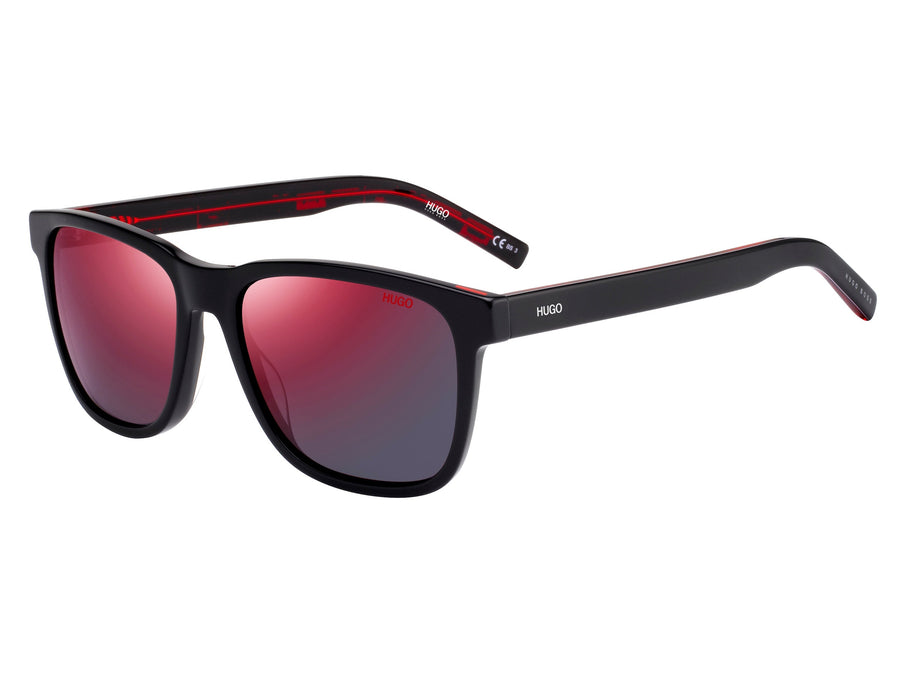 HUGO  Square sunglasses - HG 1073/S Black Pattern Red