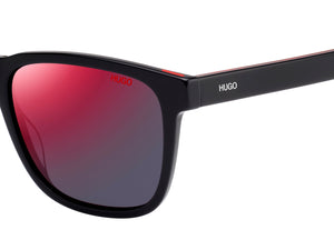 HUGO  Square sunglasses - HG 1073/S Black Pattern Red