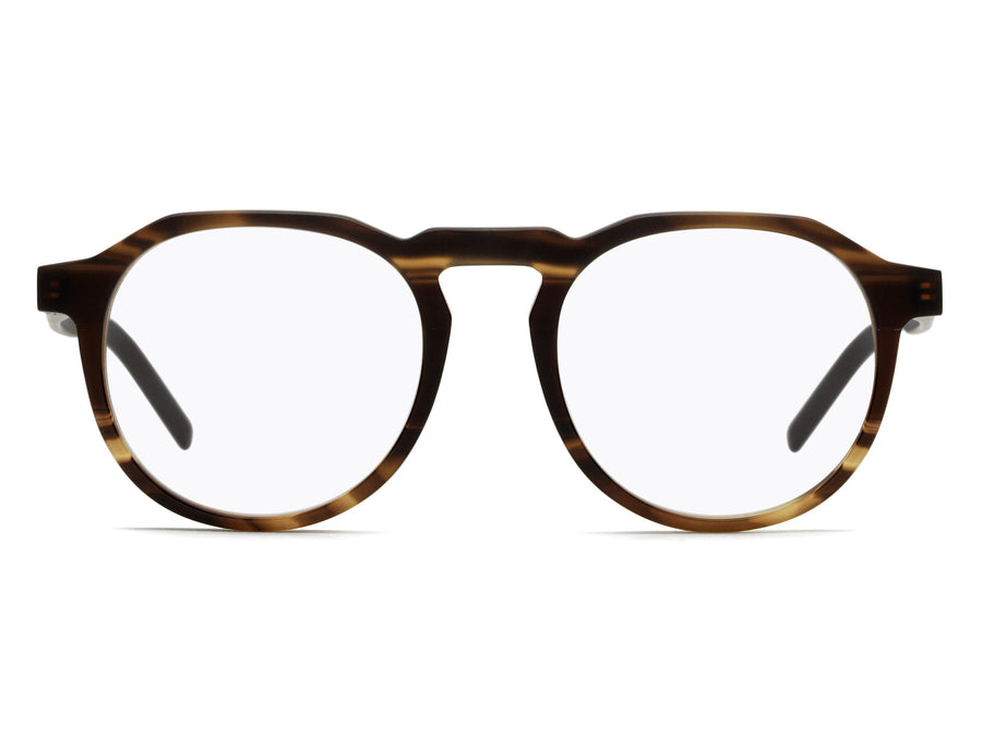 HUGO  Round Frame - HG 1089 Matte Brown Horn