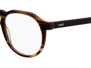 HUGO  Round Frame - HG 1089 Matte Brown Horn