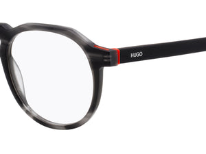 HUGO  Round Frame - HG 1089 Matte Black Horn