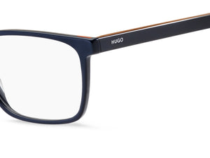 HUGO  Square Frame - HG 1074 Blue Pattern Orange