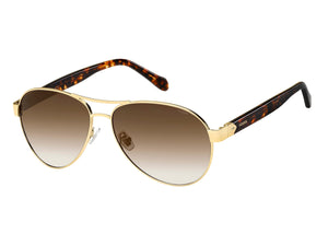 Fossil  Aviator sunglasses - FOS 3079/S Gold Brown Havana