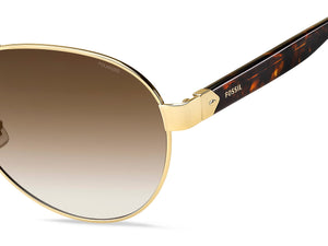 Fossil  Aviator sunglasses - FOS 3079/S Gold Brown Havana