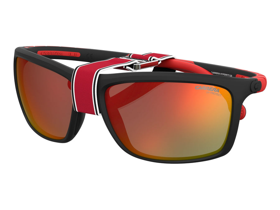 Carrera  Square sunglasses - HYPERFIT 12/S Matte Black Red