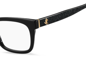 Jimmy Choo  Square Frame - JC277 Black Glitter