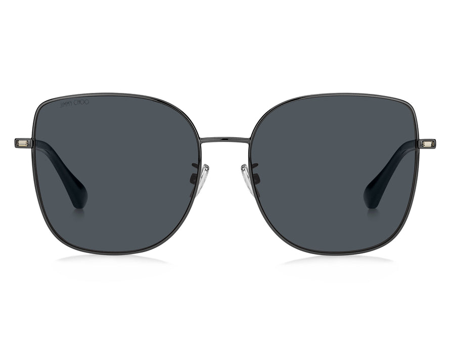 Jimmy Choo  Round sunglasses - FANNY/G/SK Dark Ruthenium Black