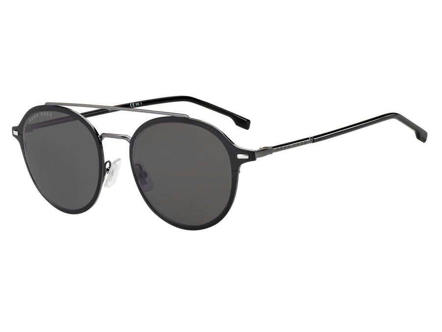 BOSS  Round sunglasses - BOSS 1179/S MATTE DARK RUTHENIUM BLACK