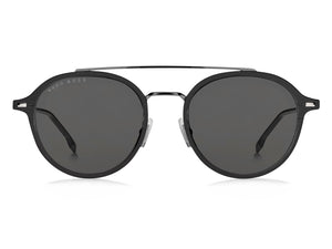 BOSS  Round sunglasses - BOSS 1179/S MATTE DARK RUTHENIUM BLACK