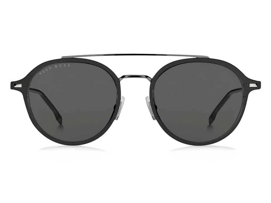 BOSS  Round sunglasses - BOSS 1179/S MATTE DARK RUTHENIUM BLACK