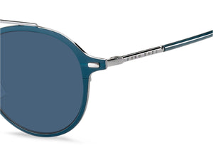 BOSS  Round sunglasses - BOSS 1179/S MATTE BLUE RUTHENIUM