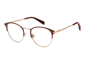 Fossil  Round Frame - FOS 7087/G Matte Burgundy