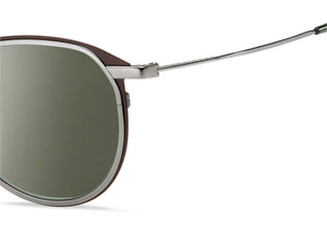 BOSS  Round sunglasses - BOSS 1196/S MATTE BROWN RUTHENIUM