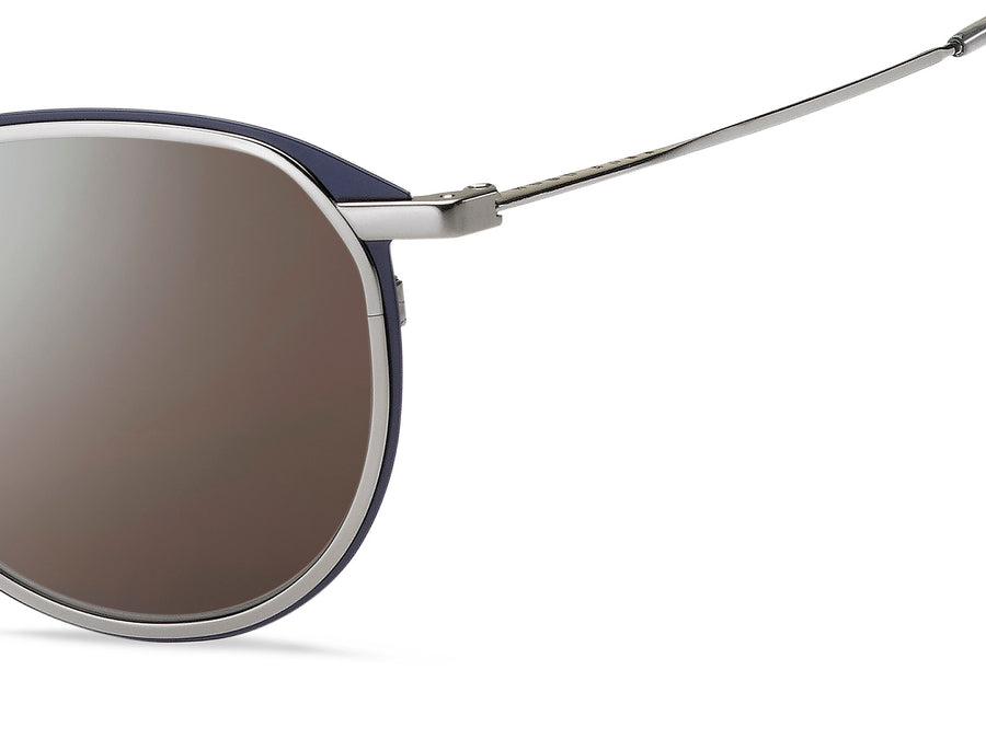 BOSS  Round sunglasses - BOSS 1196/S MATTE RUTHENIUM BLUE