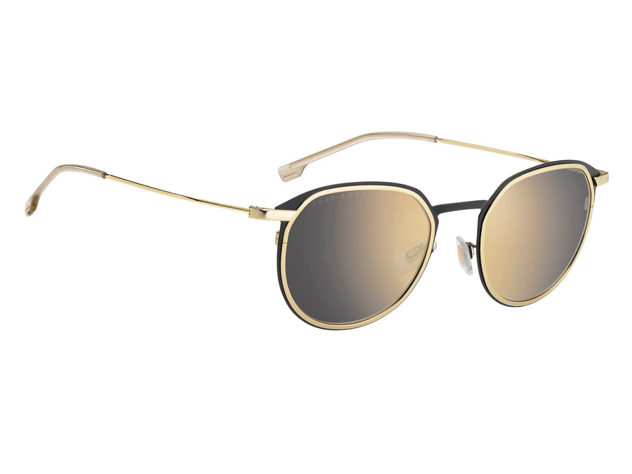 BOSS  Round sunglasses - BOSS 1196/S MATTE BLACK GOLD