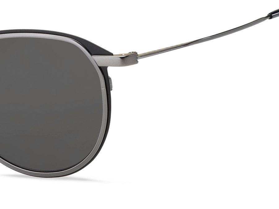 BOSS  Round sunglasses - BOSS 1196/S MATTE BLACK DARK RUTHENIUM