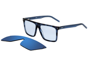 HUGO Clip-On Square Frame - HG 1112/CS Clip-On Havana Blue