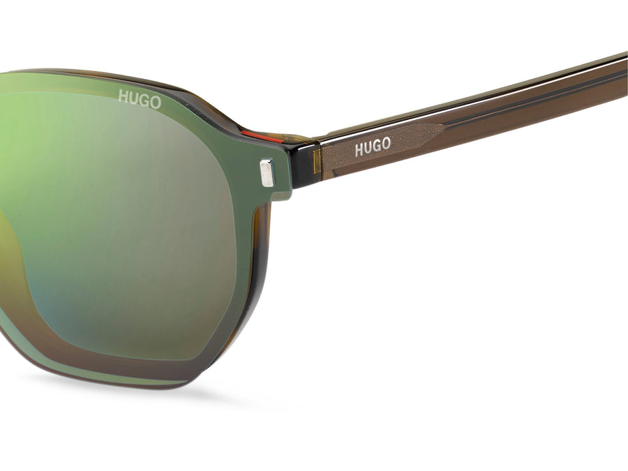 HUGO Clip-On Round Frame - HG 1110/CS 01 Clip-On Havana