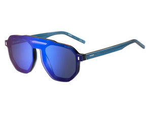 HUGO Clip-On Round Frame - HG 1113/CS Clip-On Blue Havana