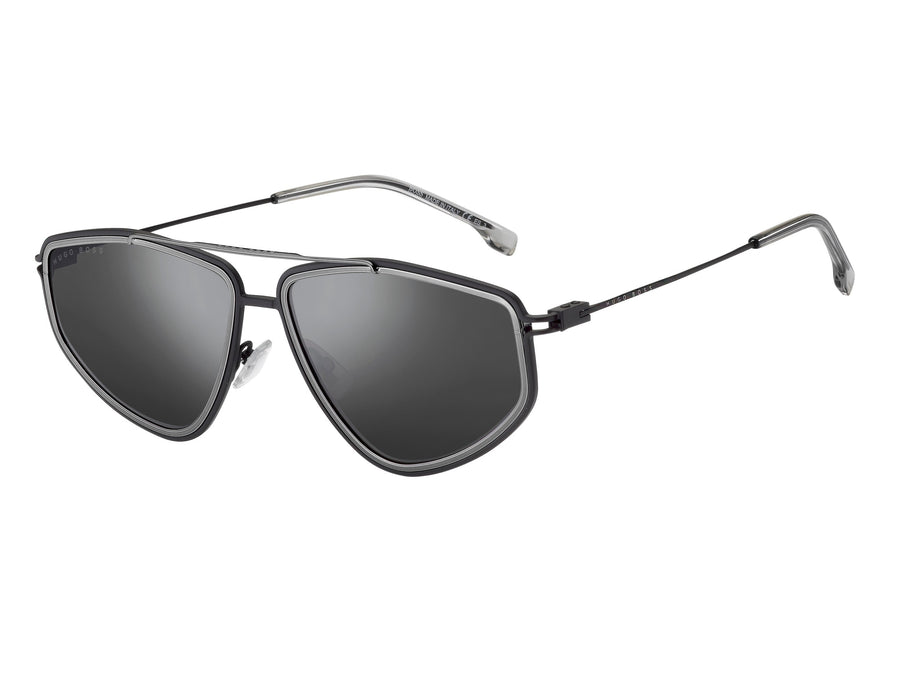 BOSS  Round sunglasses - BOSS 1192/S BLACK DARK RUTHENIUM