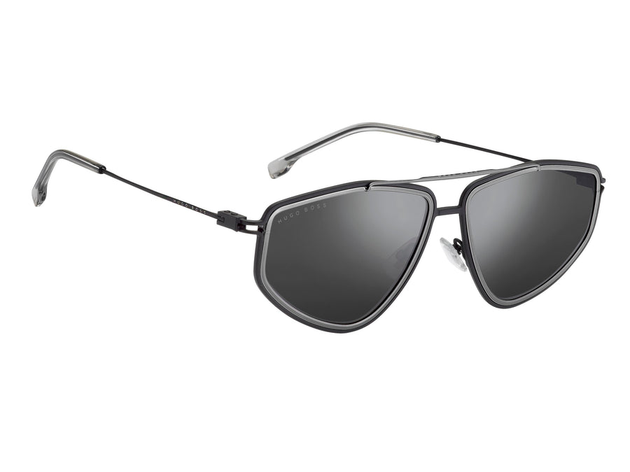 BOSS  Round sunglasses - BOSS 1192/S BLACK DARK RUTHENIUM