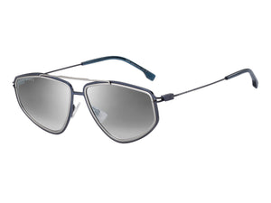 BOSS  Round sunglasses - BOSS 1192/S BLUE RUTHENIUM