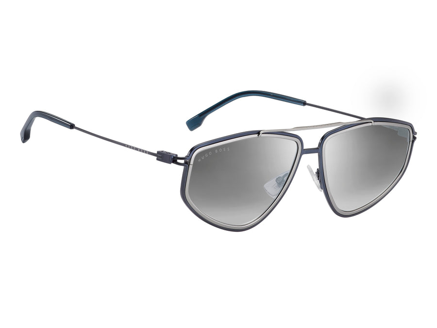 BOSS  Round sunglasses - BOSS 1192/S BLUE RUTHENIUM