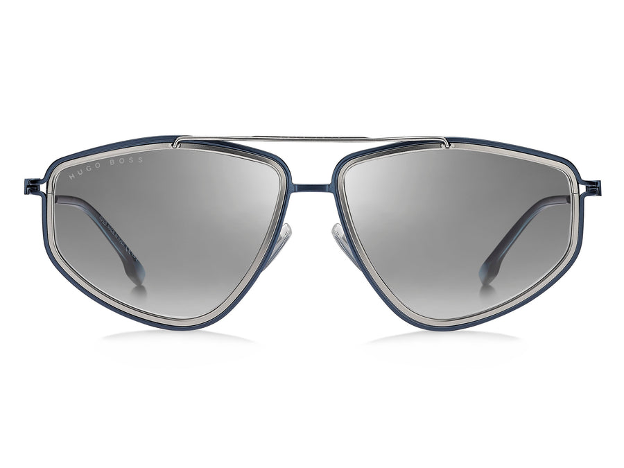 BOSS  Round sunglasses - BOSS 1192/S BLUE RUTHENIUM