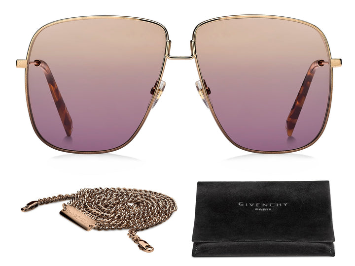 Givenchy  Square sunglasses - GV 7183/S Gold Pink