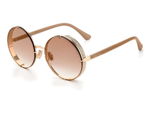 Jimmy Choo  Round sunglasses - LILO/S Gold Nude