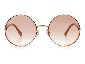 Jimmy Choo  Round sunglasses - LILO/S Gold Nude